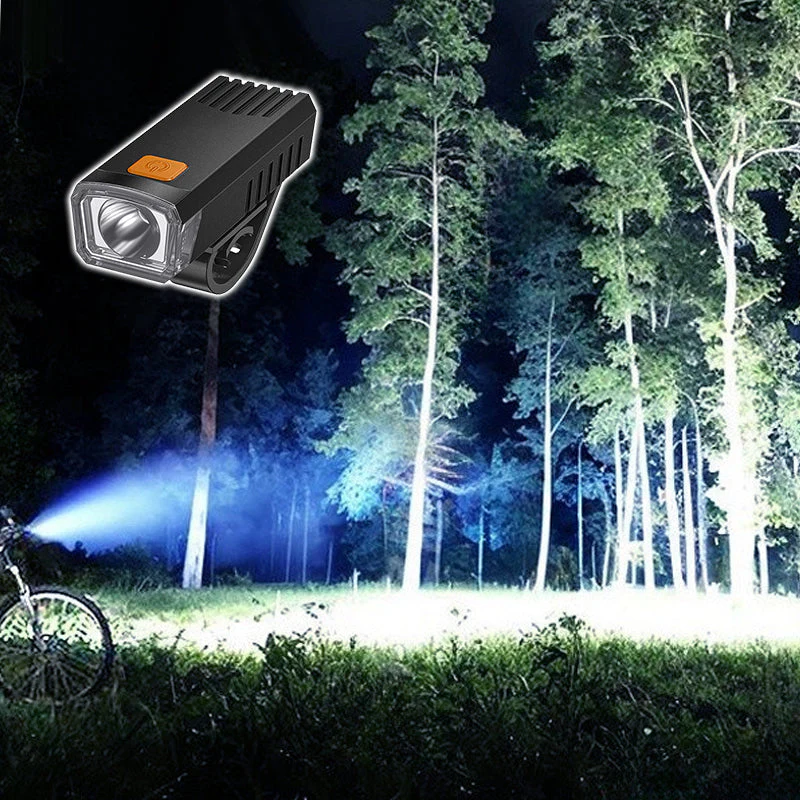 LED Waterproof Rechargeable Bike Headlight with Clip - Image 3