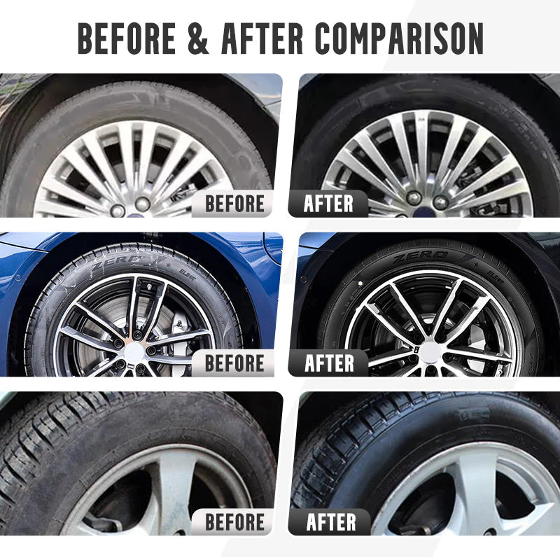 🚗 BUY 3 GET 1 FREE! 🎉 Tire Shine & Protect Spray – Deep Gloss, UV Guard & Anti-Dust ✨📦 - Image 3