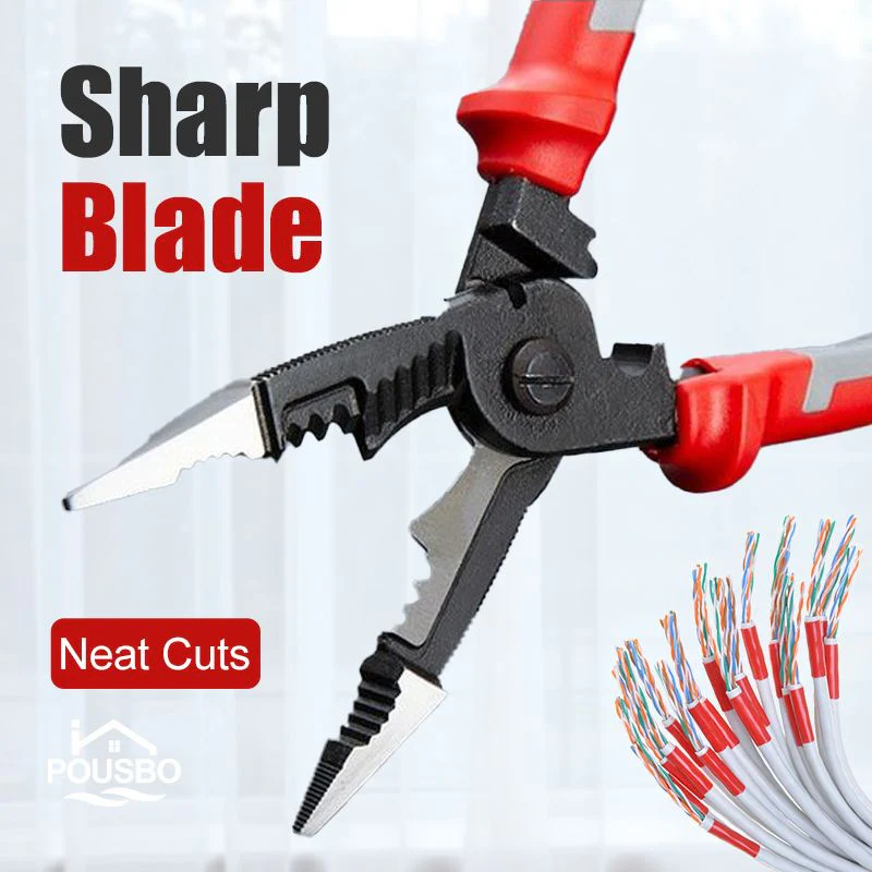 Pousbo® Multipurpose Wire Stripper Electrician Pliers - Image 6