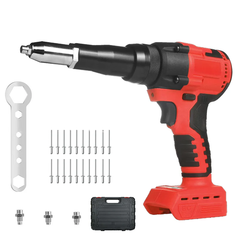 Portable Handheld 21V Brushless Rivet Machine with Aluminum Rivets & Storage Box - Image 10