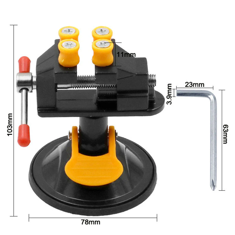 360° Rotating Precision Vise with Suction Cup - Image 9