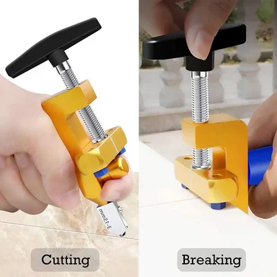 Professional 2-in-1 Ceramic & Glass Tile Cutter - Portable Construction Hand Tool for Perfect Cuts - Image 4