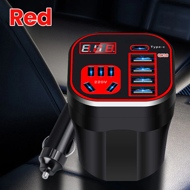 Multifunction Car Power Inverter QC Charger - Image 12