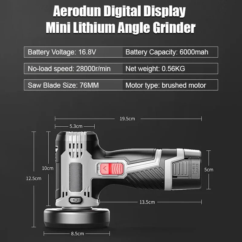 🔥Multifunctional Angle Grinder With Digital Display - Image 8