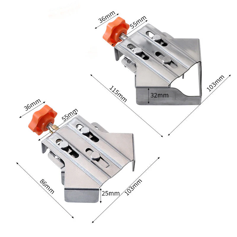 🔥Last Day Sale 49%🔥Multipurpose Stainless Steel 90 Degree Corner Clamp - Image 12