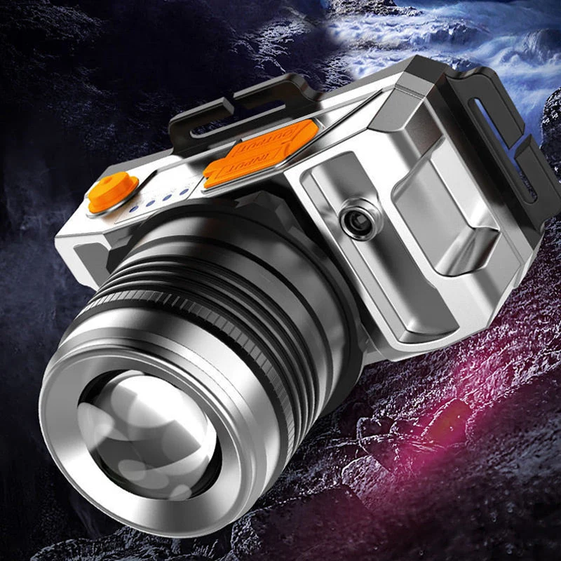 Rechargeable Bright LED Headlamp with Motion Sensor - Image 9
