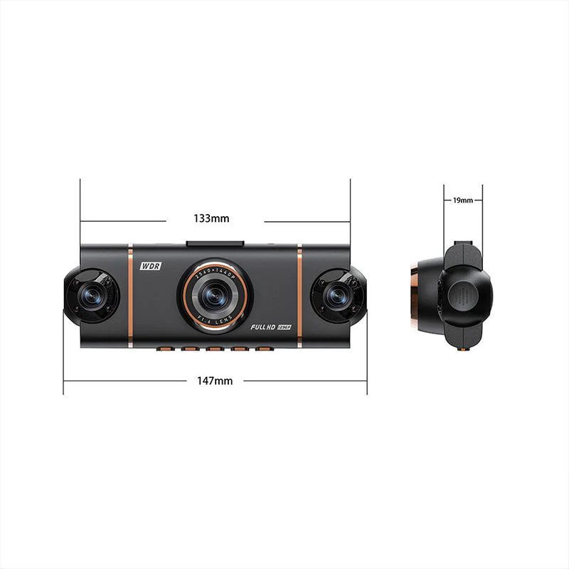🏆50% Off🔥🚗4-Channel HD Dashcam with Front Interior Rear Recording - Image 12