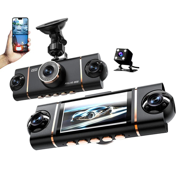 🏆50% Off🔥🚗4-Channel HD Dashcam with Front Interior Rear Recording - Image 2