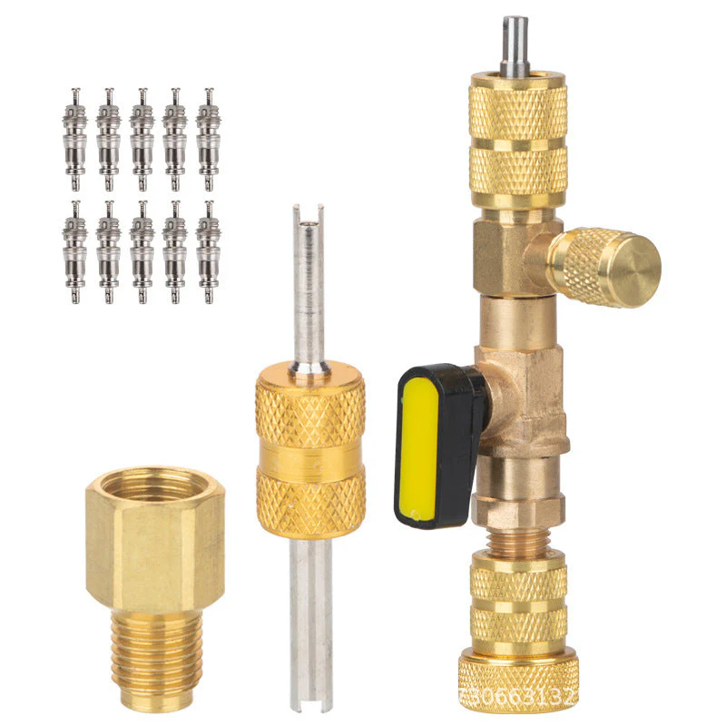 AC Valve Core Removal Tool with SAE 1/4 & 5/16 Port - Image 10