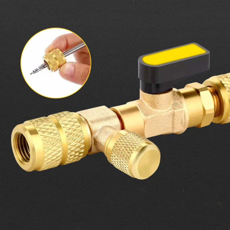AC Valve Core Removal Tool with SAE 1/4 & 5/16 Port - Image 3