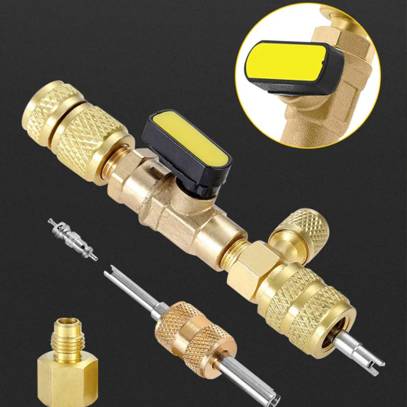 AC Valve Core Removal Tool with SAE 1/4 & 5/16 Port - Image 4