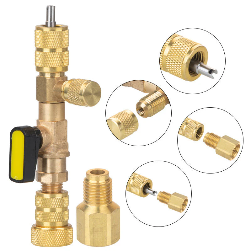 AC Valve Core Removal Tool with SAE 1/4 & 5/16 Port - Image 8