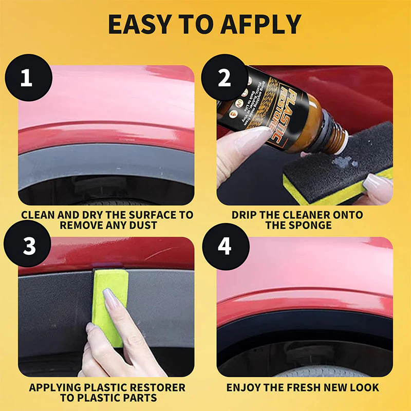 Automotive Plastic Interior Crystal Coating Refinishing Restorer - Image 7