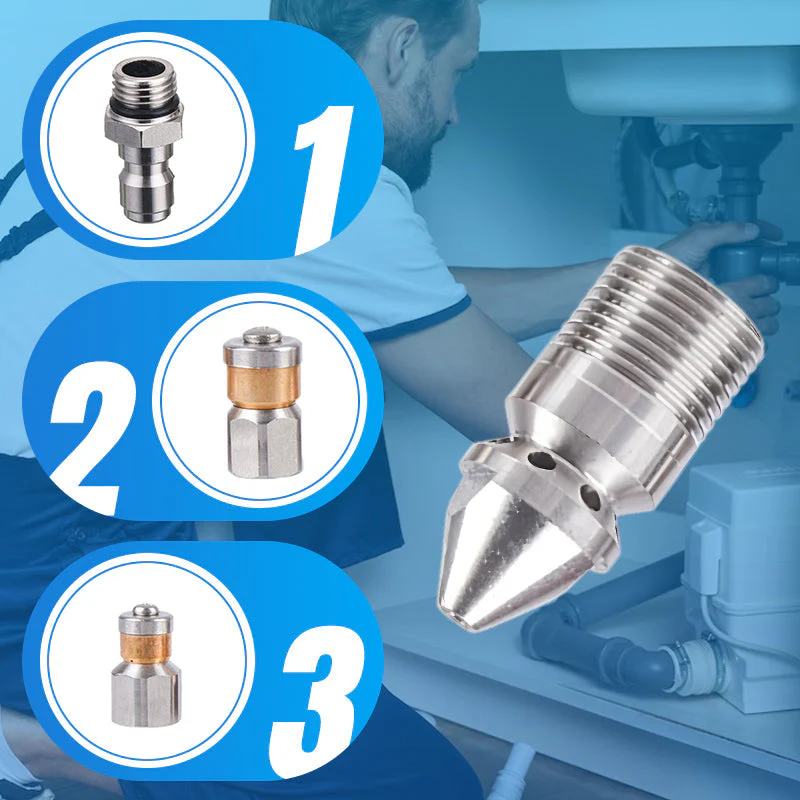 🔥2025 new hot sale🔥Rotary High-Pressure Sewer Jetting Nozzle - Image 5