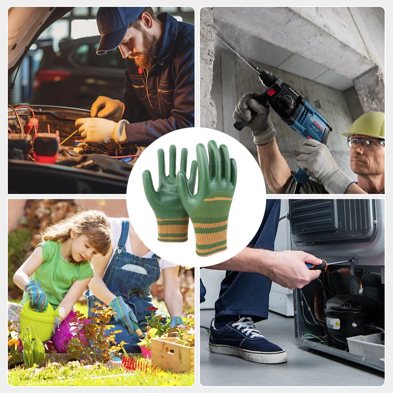 🎁 Rubber Coated Work Gloves with Knit Wrist Cuff - Image 7