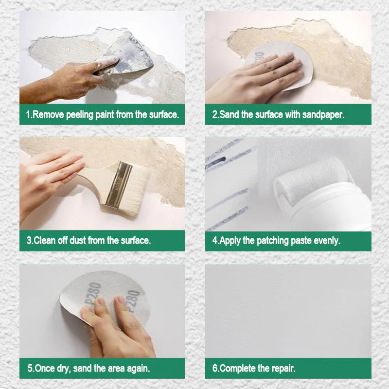 Safe Formula Anti-Cracking Wall Patching Paste Kit - Image 6