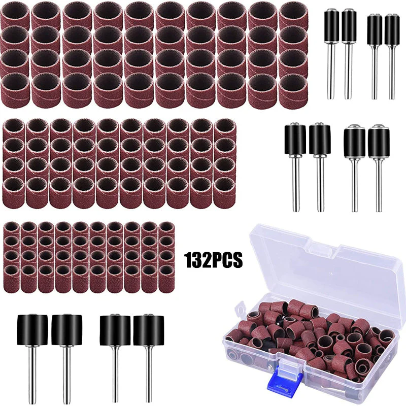 132PCS Sanding Drum Set with Mandrels - Image 6