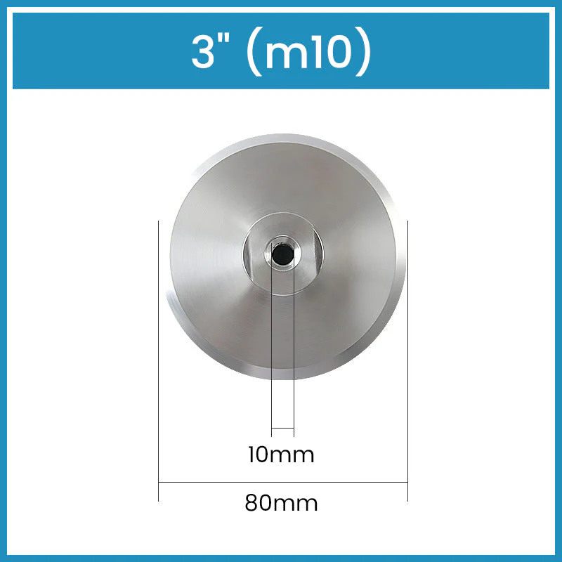 3" 4" 5" Aluminum Backer Pads with Thread for Sanding Polishing - Image 9