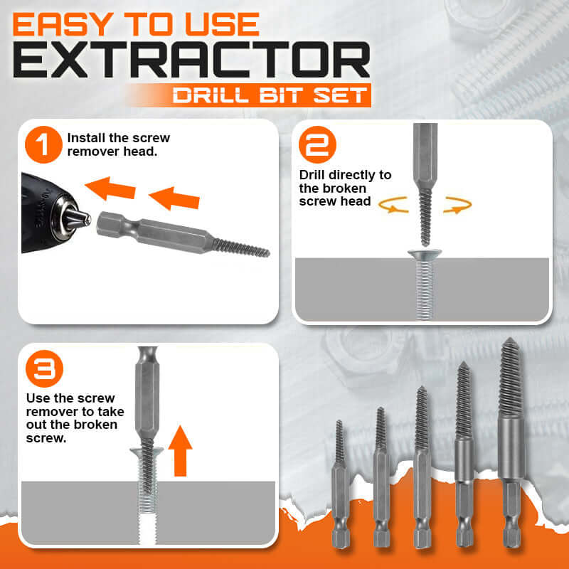 Screw Extractor Drill Bit Set - Image 5