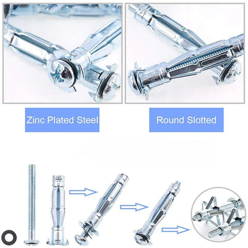 Self-Drilling Drywall Anchor with Screw Kit  Universal Anchor Bolts - Image 5