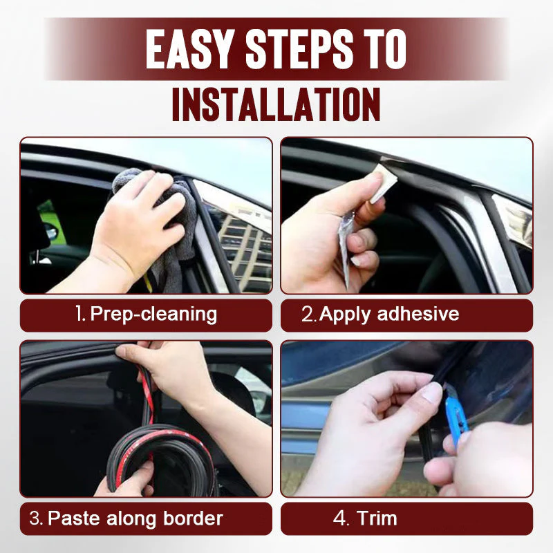 🔇5-hole Automotive Dust-proof and Shock-absorbing Sealing Strip - Image 8