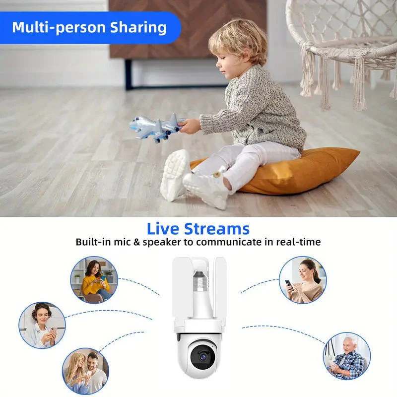 🔥Night Vision Wireless Light Bulb Security Cameras - Image 4