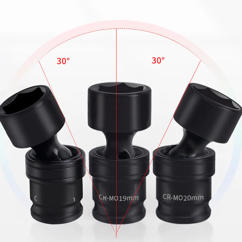 15pcs 3/8" Shallow Impact Universal Joint Socket Set - Image 7