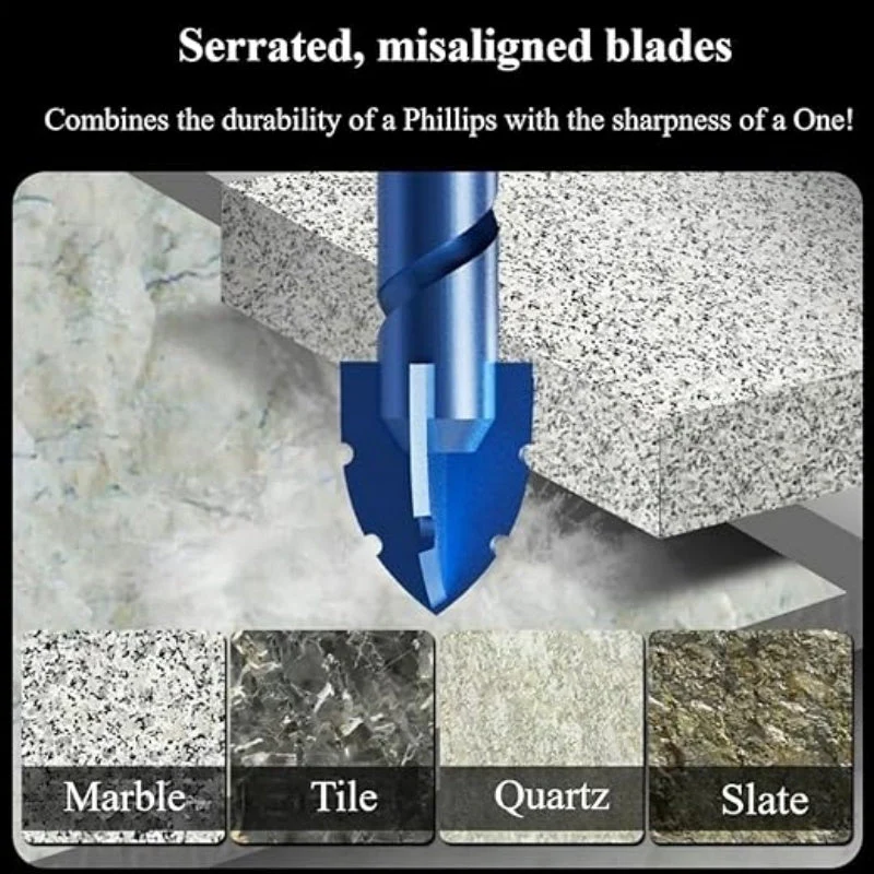 Offset Cutting Edge Tile Drill Bits Set - Image 4