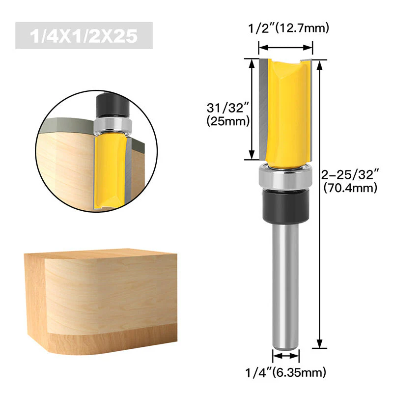 Dovetail 1/4'' Shank Bit for Woodworking Grooving - Image 11