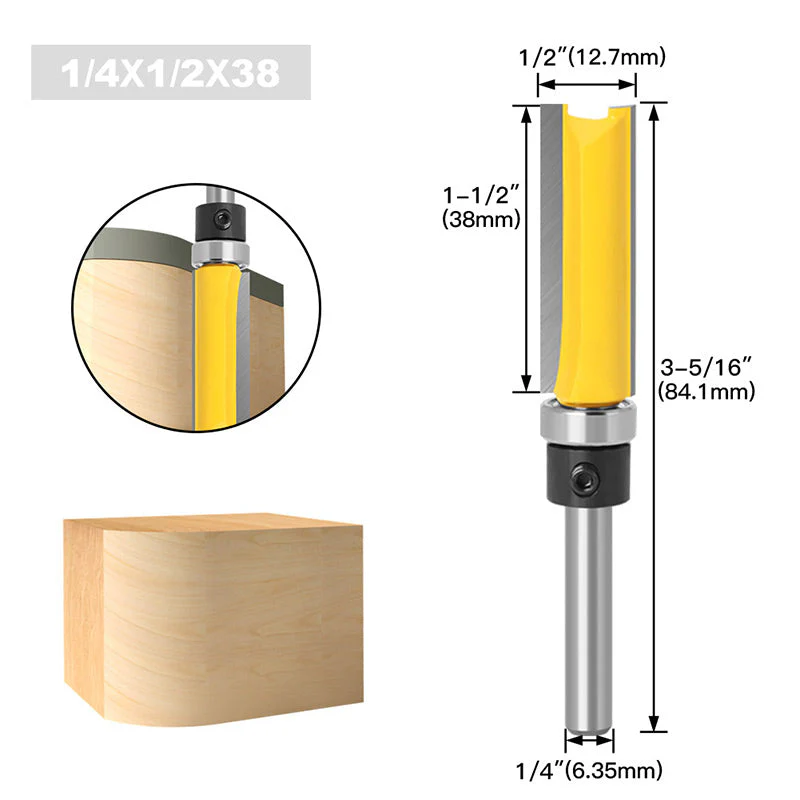 Dovetail 1/4'' Shank Bit for Woodworking Grooving - Image 12