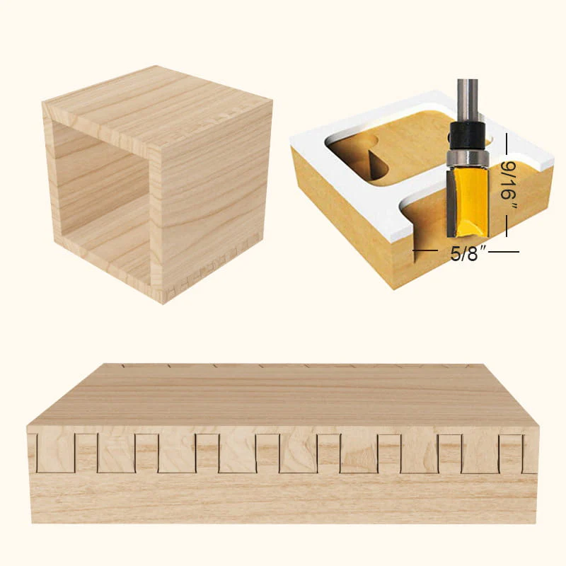 Dovetail 1/4'' Shank Bit for Woodworking Grooving - Image 5