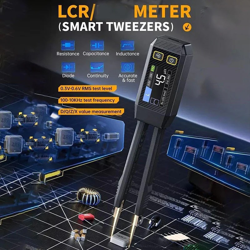 ⏳Time-limited Special⌛Smart Digital LCR Meter Tweezer Tester - Image 2