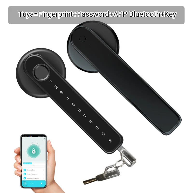 Fingerprint Smart Door Lock Handle With Bluetooth APP Control（49 % OFF）✈Free Shipping - Image 9