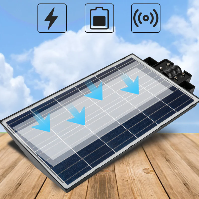 Smart Solar-Powered Street Lamp - Motion Sensor,Remote Control - Image 2