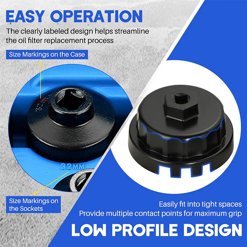 🚘 Limited Time Half Price-10pc Oil Filter Wrench Sleeve Kit - Image 3