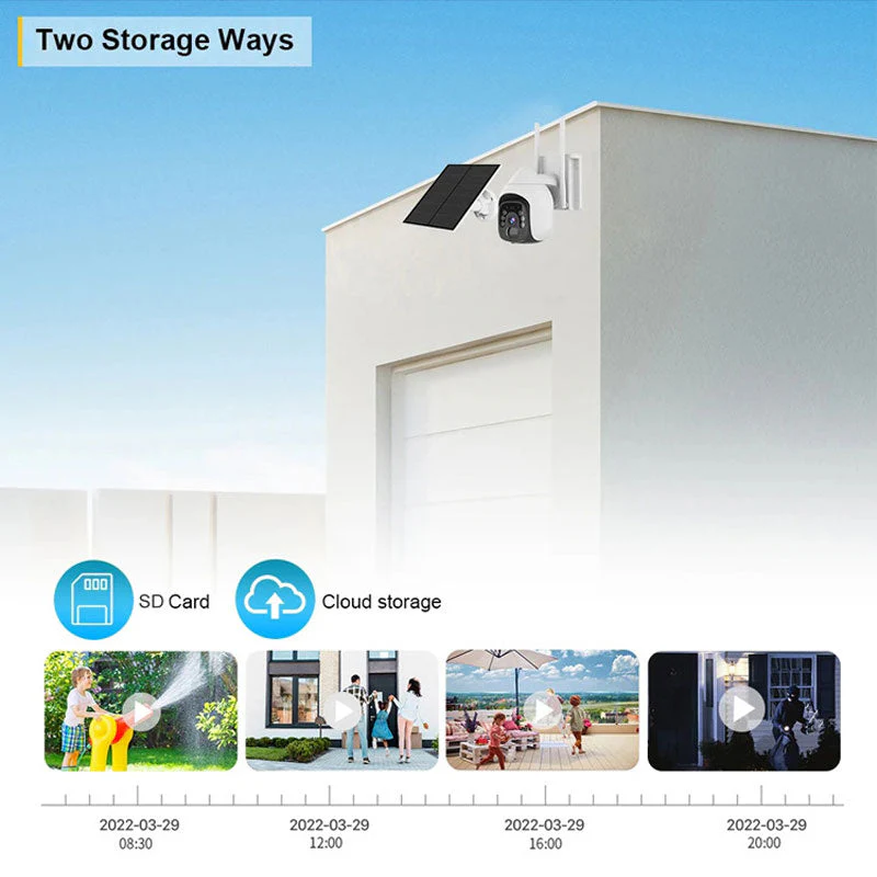Solar Waterproof Night Vision Outdoor Security Camera - Image 3