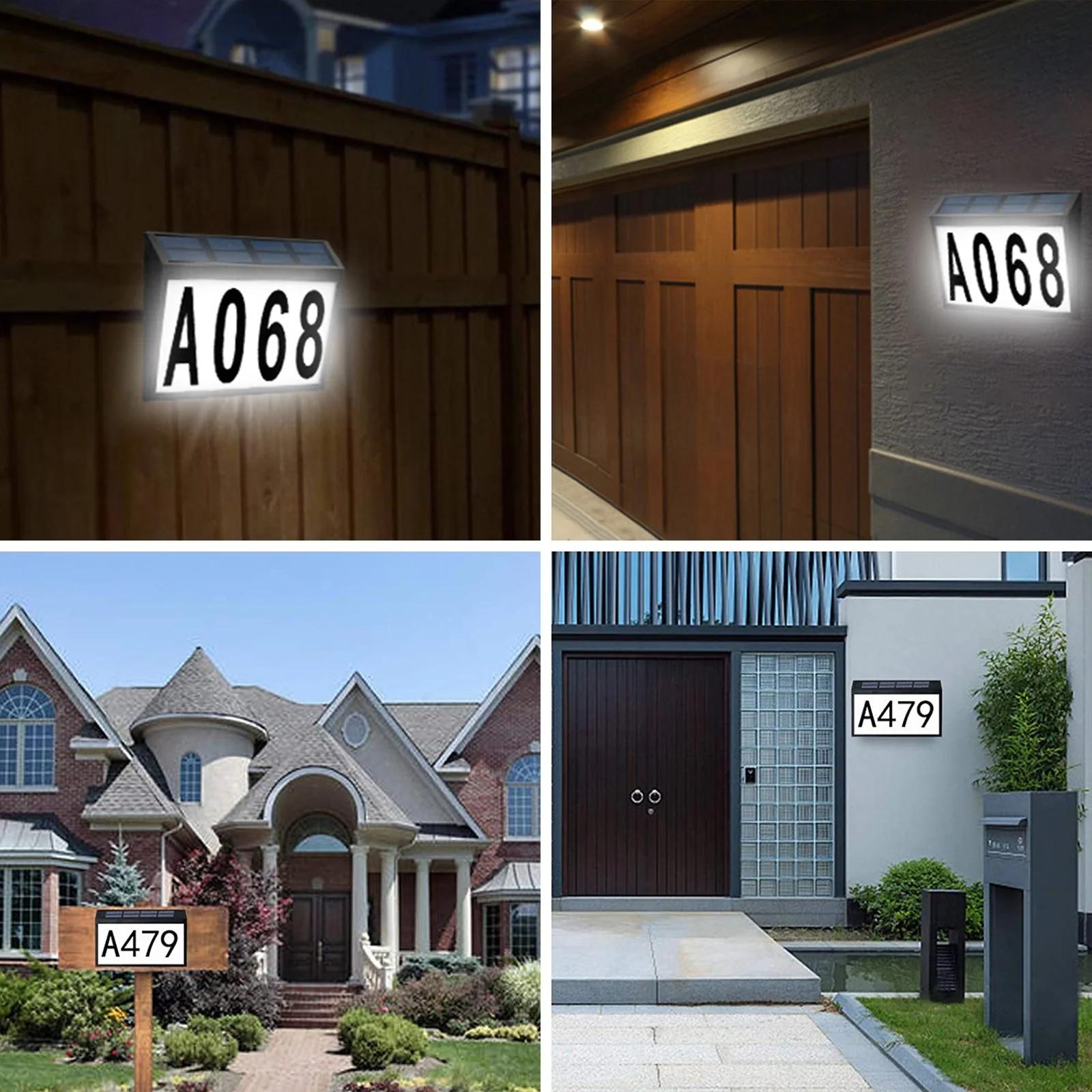 Solar-Powered Address Sign Waterproof LED Light - Image 5