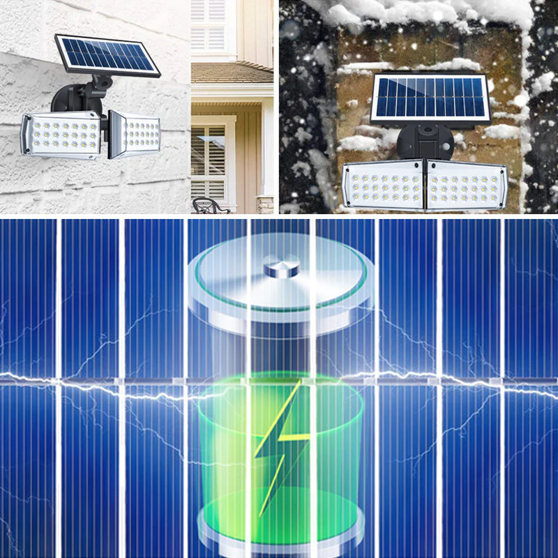 Outdoor Motion Sensor Solar Lights - 2 Adjustable Light Heads - Image 9
