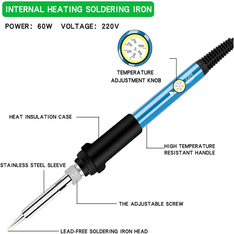 Adjustable Temp Soldering Iron Kit - Image 3