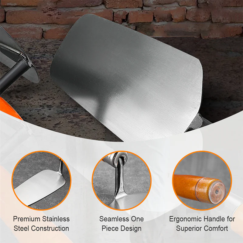 Stainless Steel Plaster Finishing Trowel - Image 6