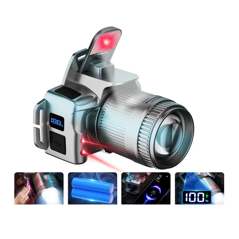Zoomable LED Headlamp with 6 Modes & Motion Sensor - Image 11