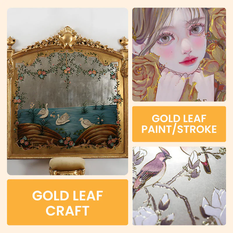🔥HOT SALE 50% OFF🔥Water Based Gold Leaf Paint For Art, Painting, Handcrafts - Image 10