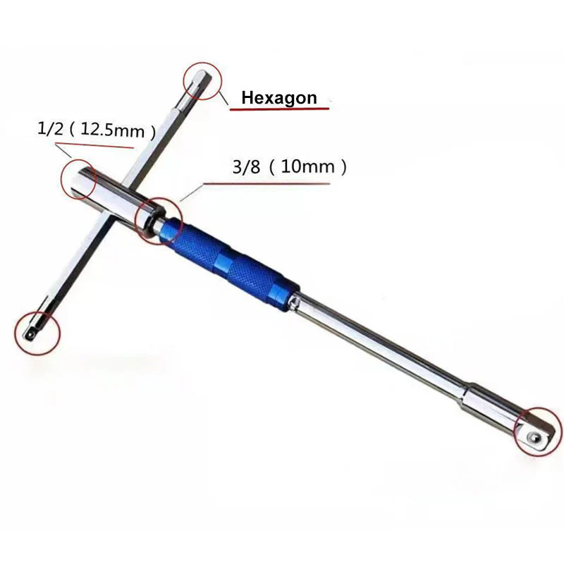 T-Handle Wrench with Long Reach - Image 11