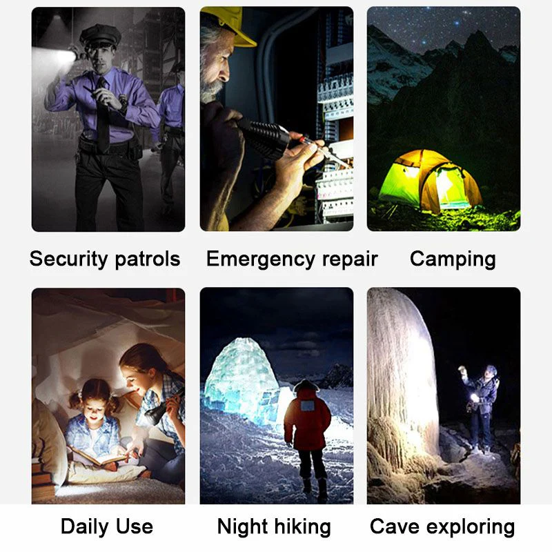 🔥Hot sale🔥Multifunctional White Laser Telescopic Zoom Tactical Flashlight - Image 14