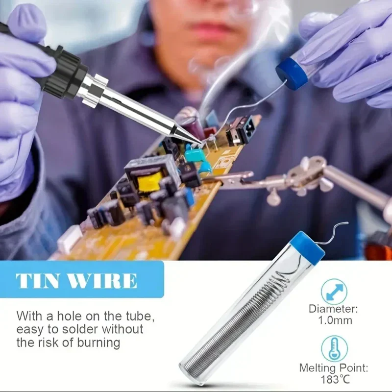 Digital Display Adjustable Temperature Soldering Iron Set - Image 2