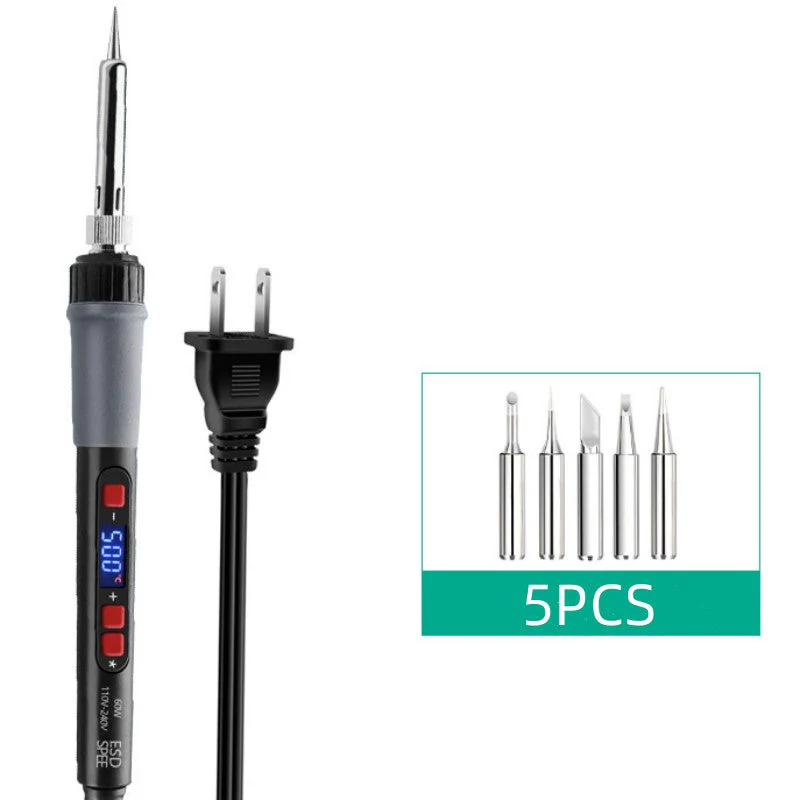 Digital Display Adjustable Temperature Soldering Iron Set - Image 8
