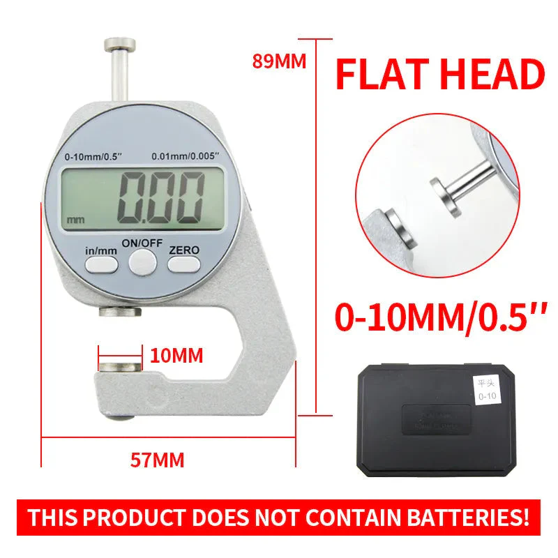 Digital Display Thickness Gauge Zinc Alloy Electronic LCD - Image 2