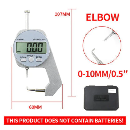 Digital Display Thickness Gauge Zinc Alloy Electronic LCD - Image 3