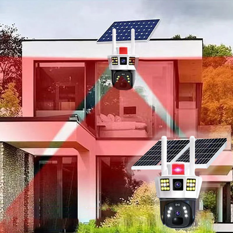 360° Smart Solar Surveillance Camera with Three-screen Monitoring - Image 2
