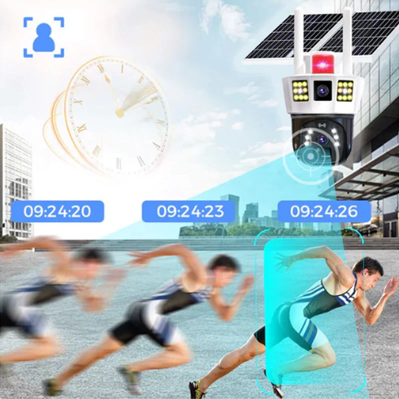 360° Smart Solar Surveillance Camera with Three-screen Monitoring - Image 5